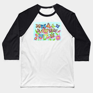 Butterfly Birthday Baseball T-Shirt